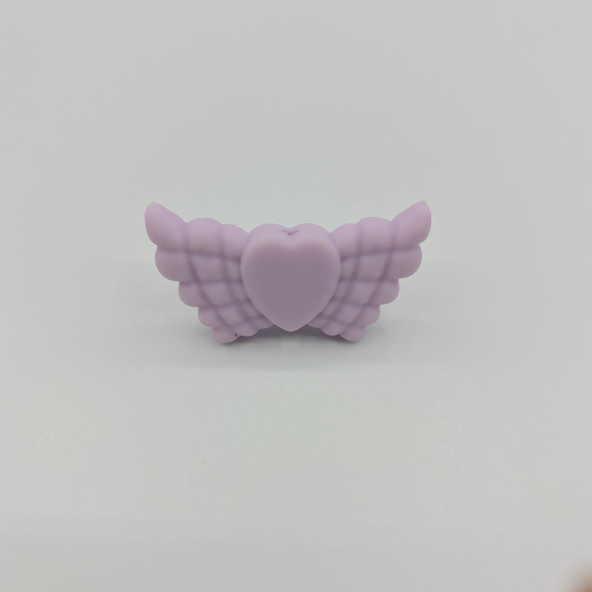 Wholesale 38*19*7.5MM Angel Feather Wings Focal beads Silicone 10pcs